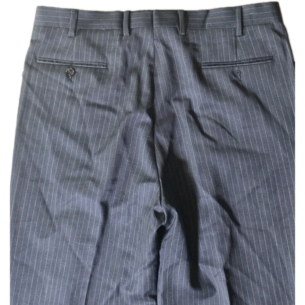Ralph Lauren Suit Mens 42L Charcoal Gray 2B Wool 2 Piece PLEATED Pants 36 x 33 - Picture 15 of 16